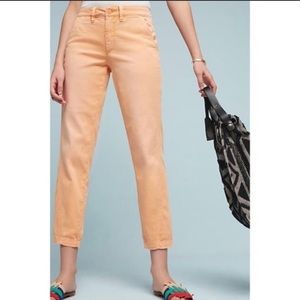 chino by anthropologie peach relaxed peach